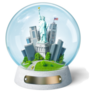 Statue Of Liberty New York Snow Globe Sticker