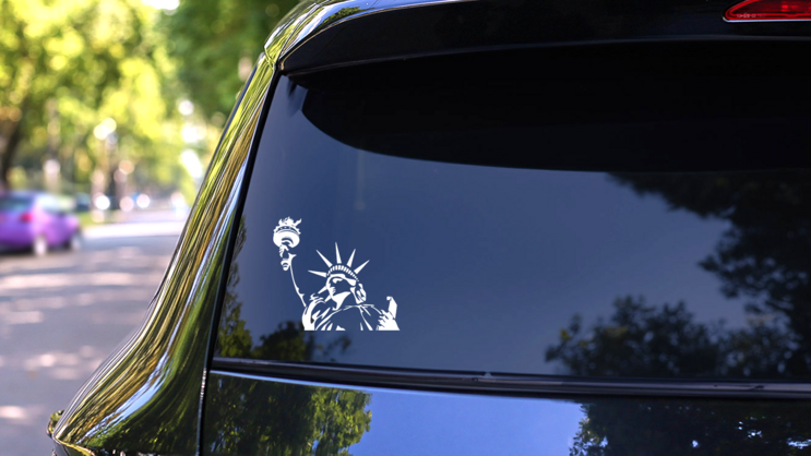 Statue Of Liberty Sticker on a Rear Car Window (New) example