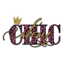 Stay Chic Crown Typography Sticker