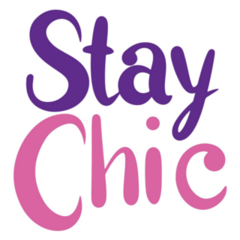 Stay Chic Fashion Lettering Sticker