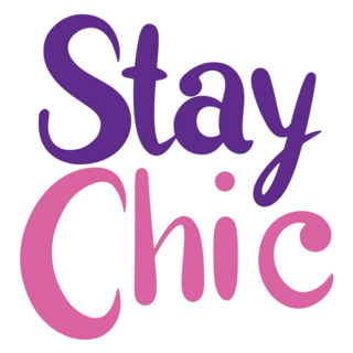 Stay Chic Fashion Lettering Sticker