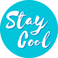 Stay Cool Summer Brush Lettering Sticker