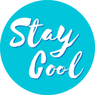 Stay Cool Summer Brush Lettering Sticker