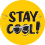 Stay Cool Summer Quote Hand Drawn Sticker