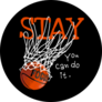 Stay Focus You Can Do It Basketball in Hoop Sticker