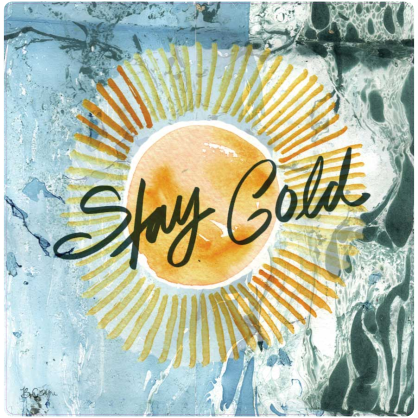 Stay Gold Blue Sticker