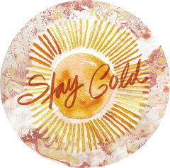 Stay Gold Circle Sticker