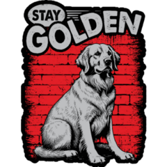 Stay Golden Vintage Sticker