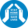 Stay Home Save Lives Hands Sticker