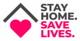 Stay Home Save Lives Social Distance Sticker