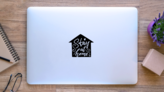 Stay Home Sticker on a Laptop (New) example