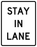 Stay In Lane Sticker