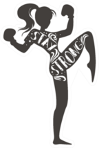 Stay Strong Boxer Sticker
