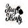 Stay Strong Boxing Gloves Sticker