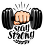 Stay Strong Lettering Sticker