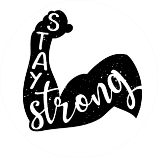 Stay Strong Muscles Sticker