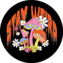 Stay Weird Hippie Mushroom Melting Lettering Sticker