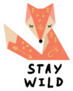 Stay Wild Bohemian Fox Sticker