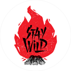 Stay Wild Fire Sticker