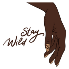 Stay Wild. Leopard Nail Polish, Manicure Sticker