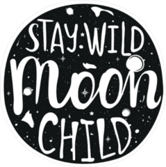 Stay Wild Moon Child Sticker