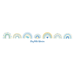 Stay With Ukraine Card Sticker