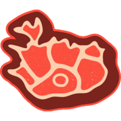 Steak Iceland Map Sticker