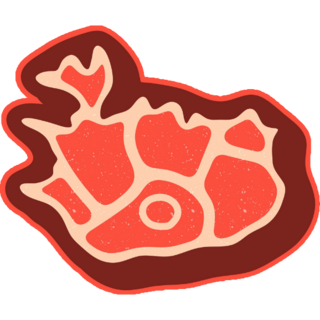 Steak Iceland Map Sticker