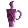 Steaming Coffee Mug In Purple Nail Polish Sticker