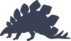 Stegosaurus Dinosaur Walking Sticker