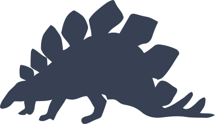 Stegosaurus Dinosaur Walking Sticker