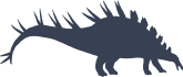 Stegosaurus Dinosaur With Long Spikes Sticker