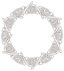 Stencil Celtic Knot For Coloring Sticker