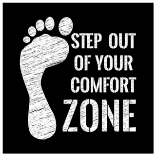 Step Out of Your Comfort Zone Sticker