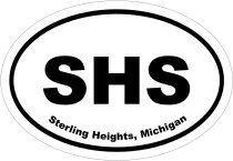 Sterling Heights, Michigan Oval Stickers