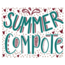 Stewed Fruit Lettering Summer Compote Sticker