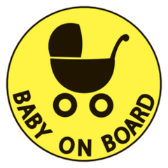 Sticker Baby On Board Circle 
