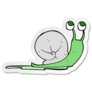 Sticker Of A Cartoon Snail