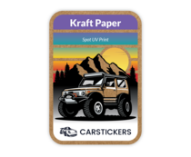 Sticker Samples - Kraft Paper Thumbnail