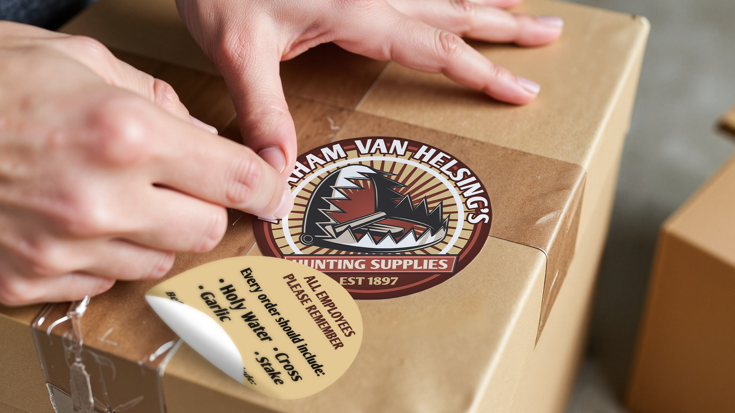 Custom Stickers with Printed Backing Liner