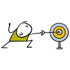 Stickman Fencing Sticker