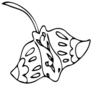 Stingray Illustration Doodle Style Coloring Page Sticker