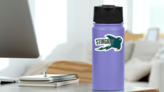 Stingray Logo Mascot Sticker on a Water Bottle (New) example
