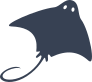 Stingray Manta Ray With Eyes Sticker