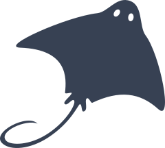 Stingray Manta Ray With Eyes Sticker