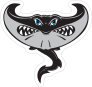 Stingray Mascot Sticker