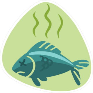 Stinky Dead Fish Sticker