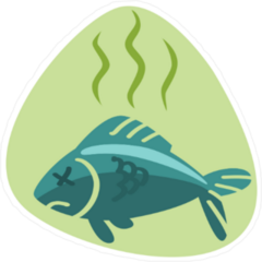 Stinky Dead Fish Sticker