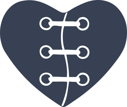 Stitched Heart Sticker