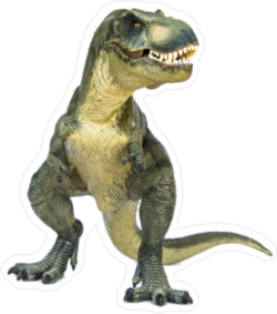 Stomping T-Rex Sticker
